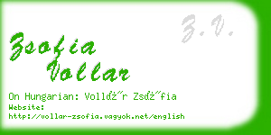 zsofia vollar business card